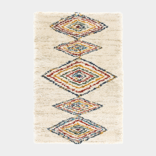 Tapis motif Berbère - Himalaya beige