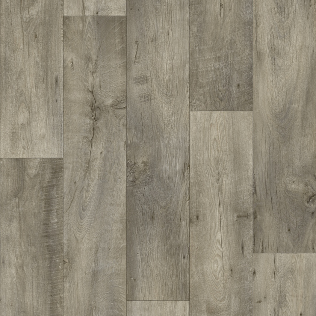 Sol Vinyle Textile Haute Performance - Aspect parquet chêne rustique gris