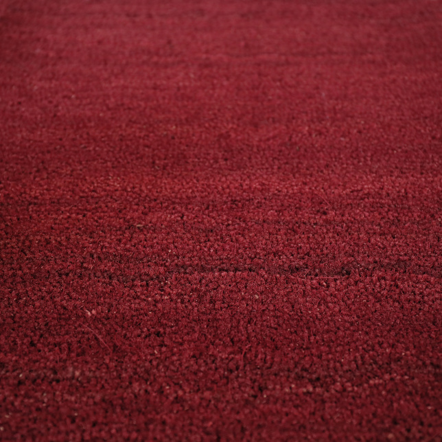 Tapis sur mesure paillasson brosse coco 17 mm rouge, 100% fibres naturelles et teinture naturelle