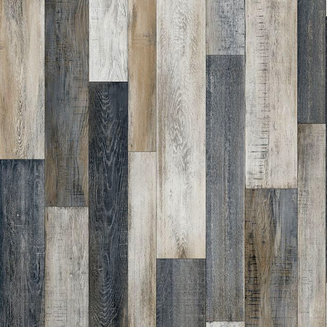 Sol Vinyle Link Plus - Imitation parquet irisé foncé - Surface brillante