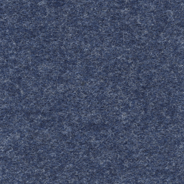 Moquette aiguilletée professionnelle - Trafic 33 Contract - Bleu denim chiné recyclable