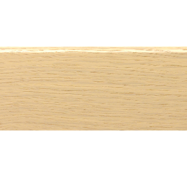 Plinthe couleur chêne brut pour parquet chêne blanchi au design sobre, idéale pour finition uniforme et moderne