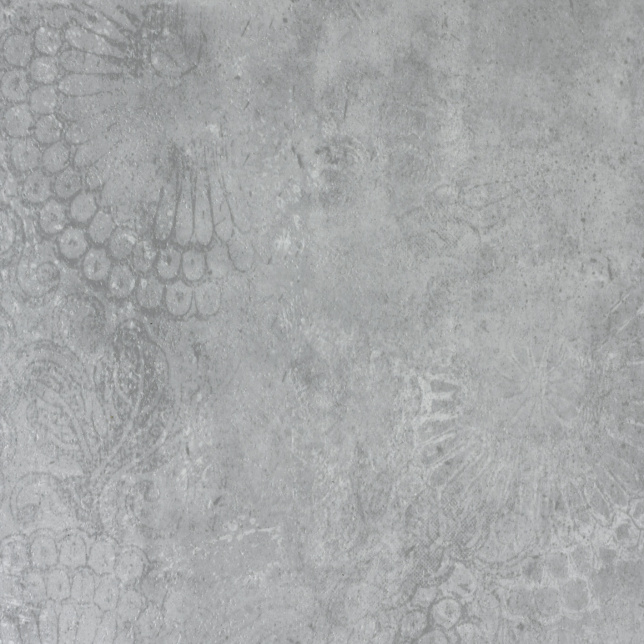 Dalle sol vinyle rigide Performance - Clic 5G - Béton marqué, vue de surface avec motif décoratif discret gris clair