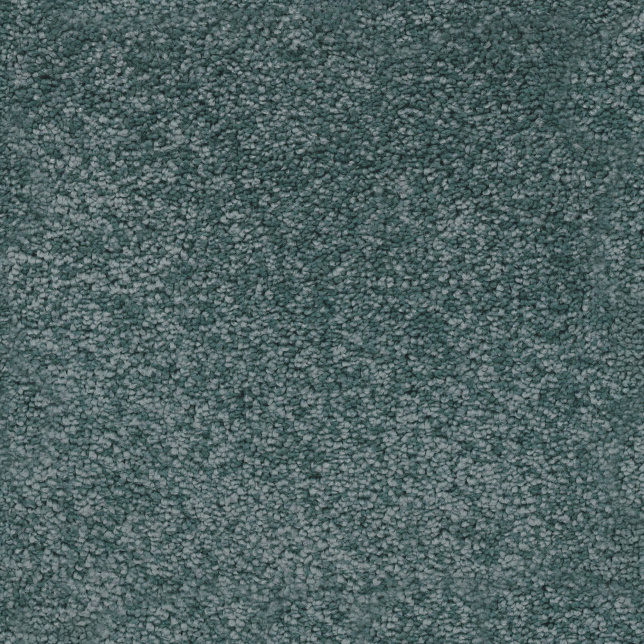 Tapis sur mesure Chromaluxe bleu gris en nylon teint dans la masse, idéal pour chambre ou bureau