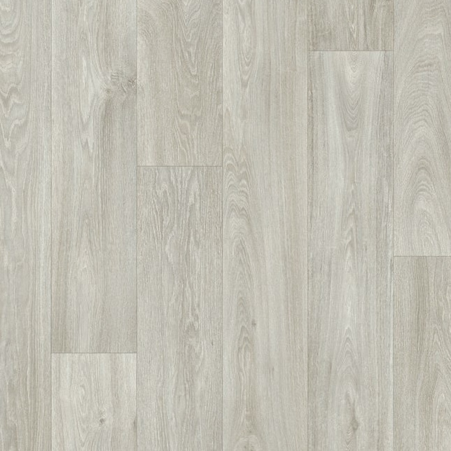 Sol Vinyle Textile Grande largeur - Aspect parquet chêne blanchi