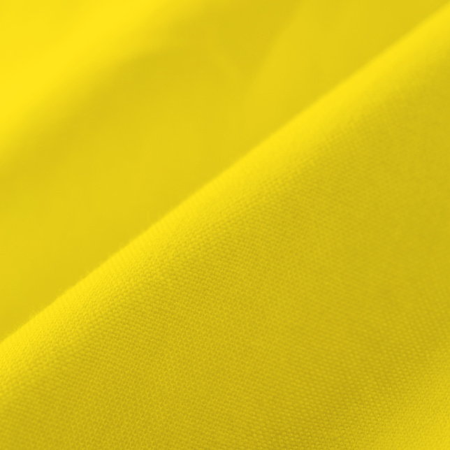 Coton gratté ignifugé couleur jaune soleil