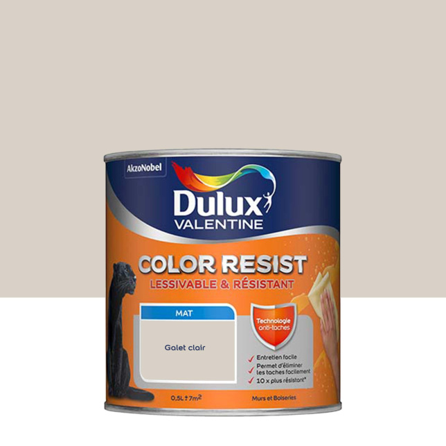 Dulux Valentine Color Resist - Murs&Boiseries - Mat Galet Clair