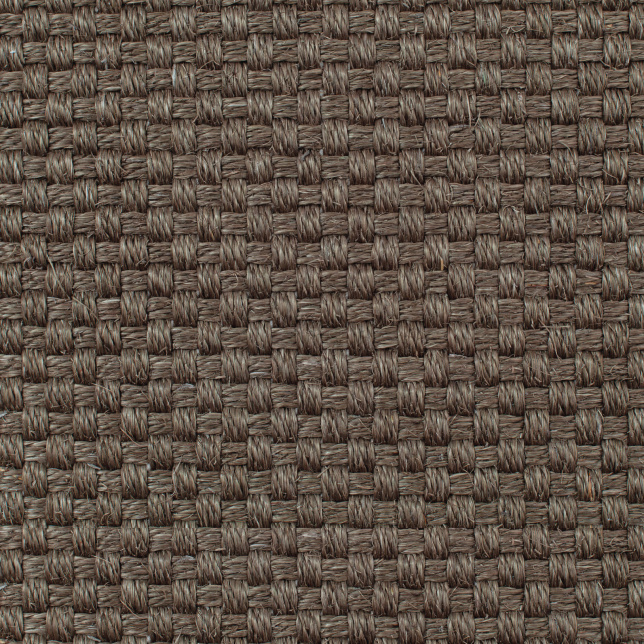 Moquette Bahia marron en sisal, texture épaisse et nuances naturelles
