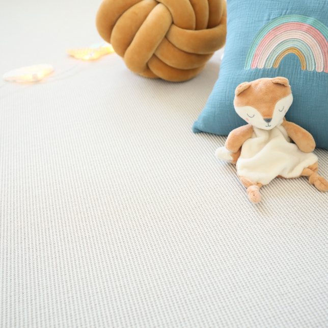 Tapis sur mesure Tissé plat - Mahé - Blanc