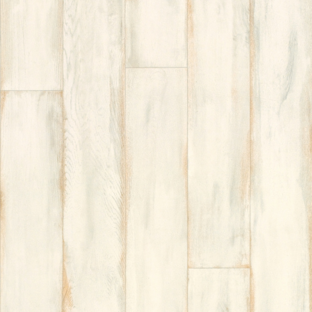 Sol vinyle textile économique parquet bois peint patiné crème