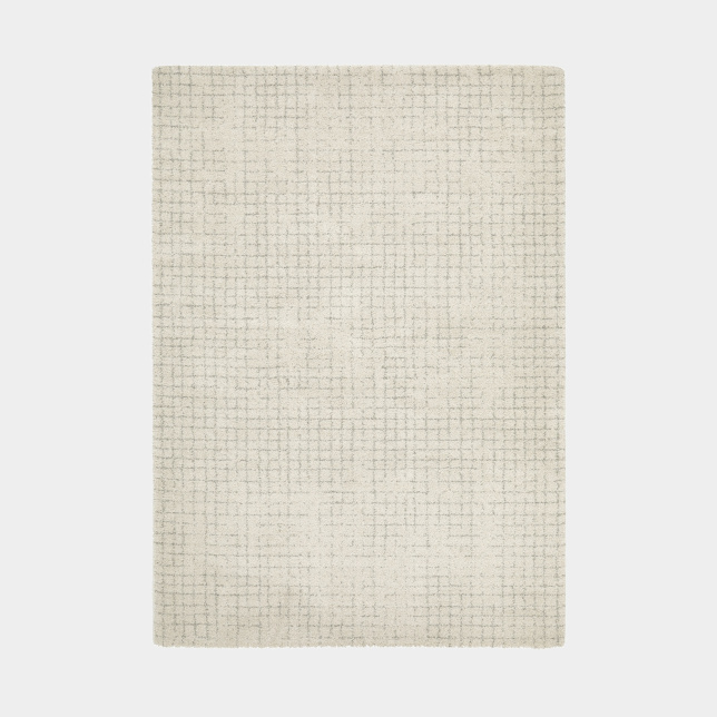 Tapis Nomadic Crème - Quadrillage