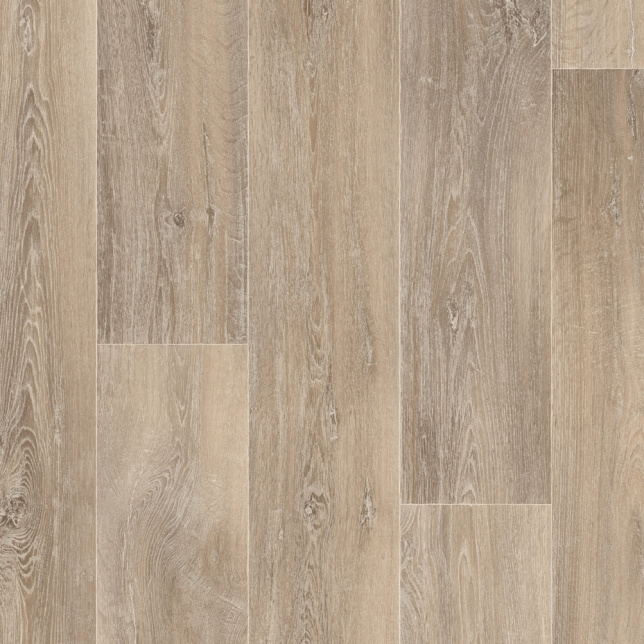 Sol Vinyle Textile Grande largeur - Aspect parquet chêne cérusé