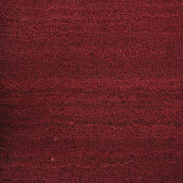 Tapis sur mesure paillasson brosse coco 23 mm rouge tissées à la main pour un intérieur toujours propre