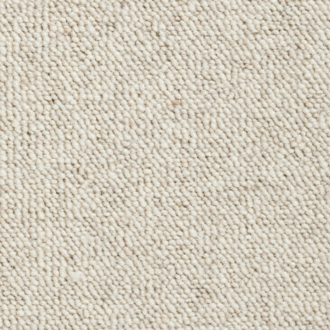 Texture naturelle du tapis sur mesure Mallow nude en laine bouclée