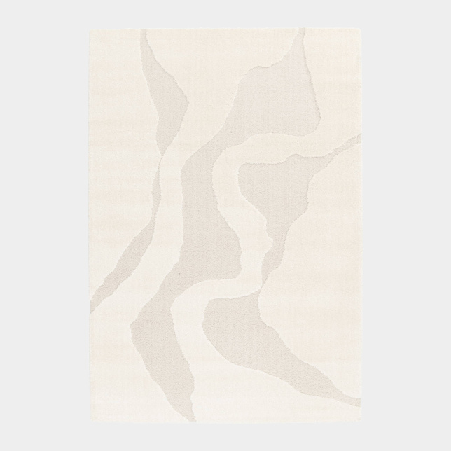 Tapis Stone crème - Motifs organiques