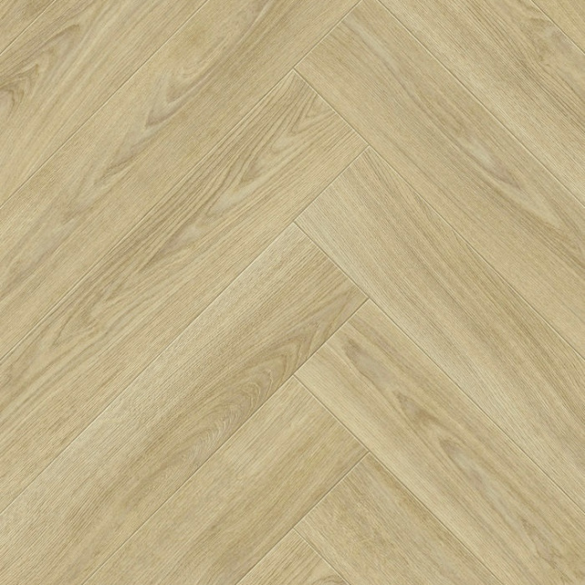 Sol Vinyle Textile - Harmonie - Bois clair bâton rompu - Surface brillante