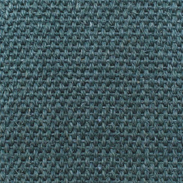 Zoom sur le tissage Panama du sisal Tulum turquoise, fibres naturelles et texture authentique