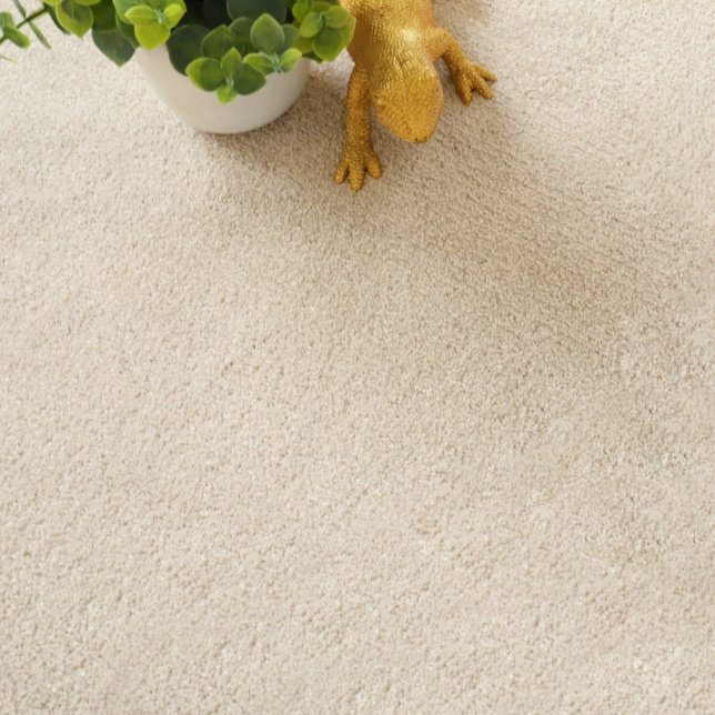 Moquette en polyester recyclé Re-cycle beige - gros plan