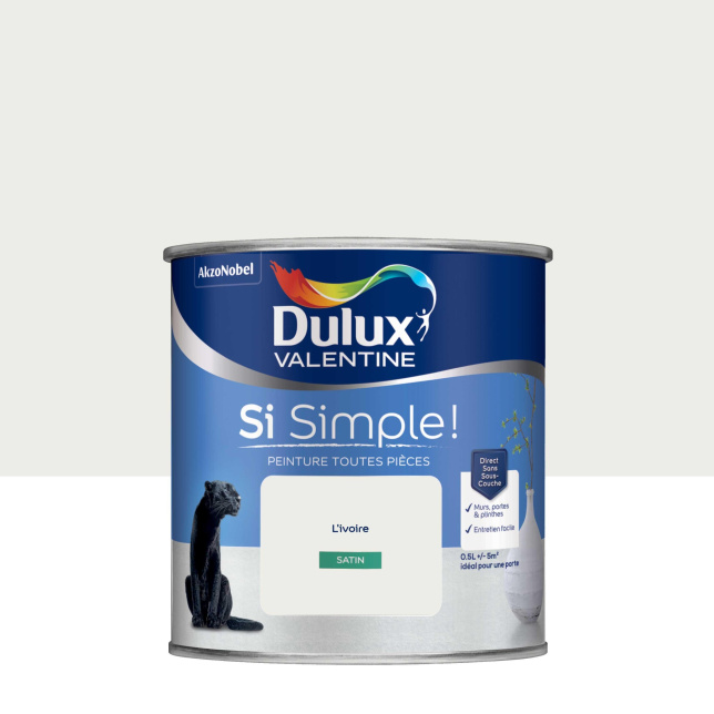 Dulux Valentine Si Simple! - Peinture toutes pièces - Satin L'Ivoire