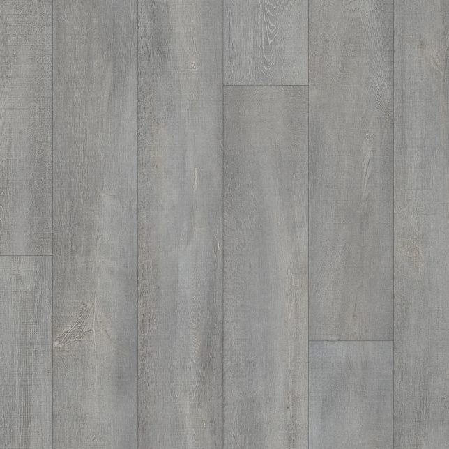 Sol Vinyle Textile Grande largeur - Parquet trait de scie - Chêne gris