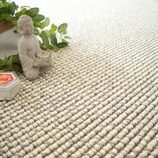 Laine et Sisal Caloundra grosses boucles - Crème