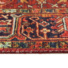 Tapis doux  motif oriental - Mina - Rouge - vue de prs