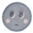 Tapis Enfant Nattiot - Rond Molly gris -  90 cm - Sans perspective