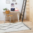 Tapis style Berbre avec franges - Tribal blanc cass - Chambre