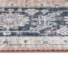 Tapis doux  motif oriental - Yasmine - Bleu nuit et rose - vue de prs