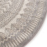 Tapis rond d'intérieur ou d'extérieur - Mandala - Gris - tranche