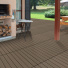 Dalle Terrasse Composite clipsable - Chocolat - terrasse