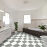 Sol Vinyle Interior - Carrelage damier - Gris et blanc - salle de bain