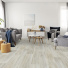 Sol Vinyle Interior - Imitation parquet chnescandinave blanchi - salon