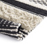 Tapis 100% coton - Niksen - Ligne beige et noir - Tranche retourne