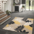 Tapis intrieur et extrieur en relief - Palmera - Beige et noir - entre