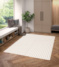 Tapis motif gomtrique en matire recycle - Graphic Line - Beige - chambre