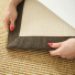 Tapis Sisal grosses boucles Cuba orge ganse chocolat - envers