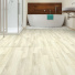 Sol Vinyle First - Imitation parquet blanc rustique shabby - Salle de bain