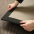 Tapis naturel en Sisal Slow bronze ganse noire - envers