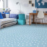 Moquette enfant pois - Bleue - Chambre