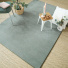 Tapis doux Hypnose vert sauge galon vert olive