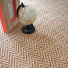 Moquette Tiss plat - Java Chevron Nature - vue de prs