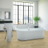 Sol Vinyle Textile Grande largeur - Aspect parquet chne clair - Salle de bain