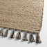 Tapis naturel en jute et coton - No-ethnique marron - tranche