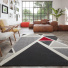 Tapis de salon design - Seventies - Triangles multicolores - Ambiance Salon