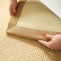 Tapis naturel en Sisal Slow naturel ganse lin camel - envers