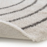 Tapis ovale en matire douce recycle - Masha - Crme et taupe - envers