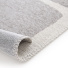 Tapis souple en tissu chenille recycl Cubisme crme et grge - envers