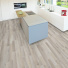 Parquet flottant Stratifi - Chne aspect sci blanc gris - Cuisine ouverte