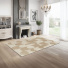 Tapis de salon en matire recycle - Arty - Marron et beige - salon